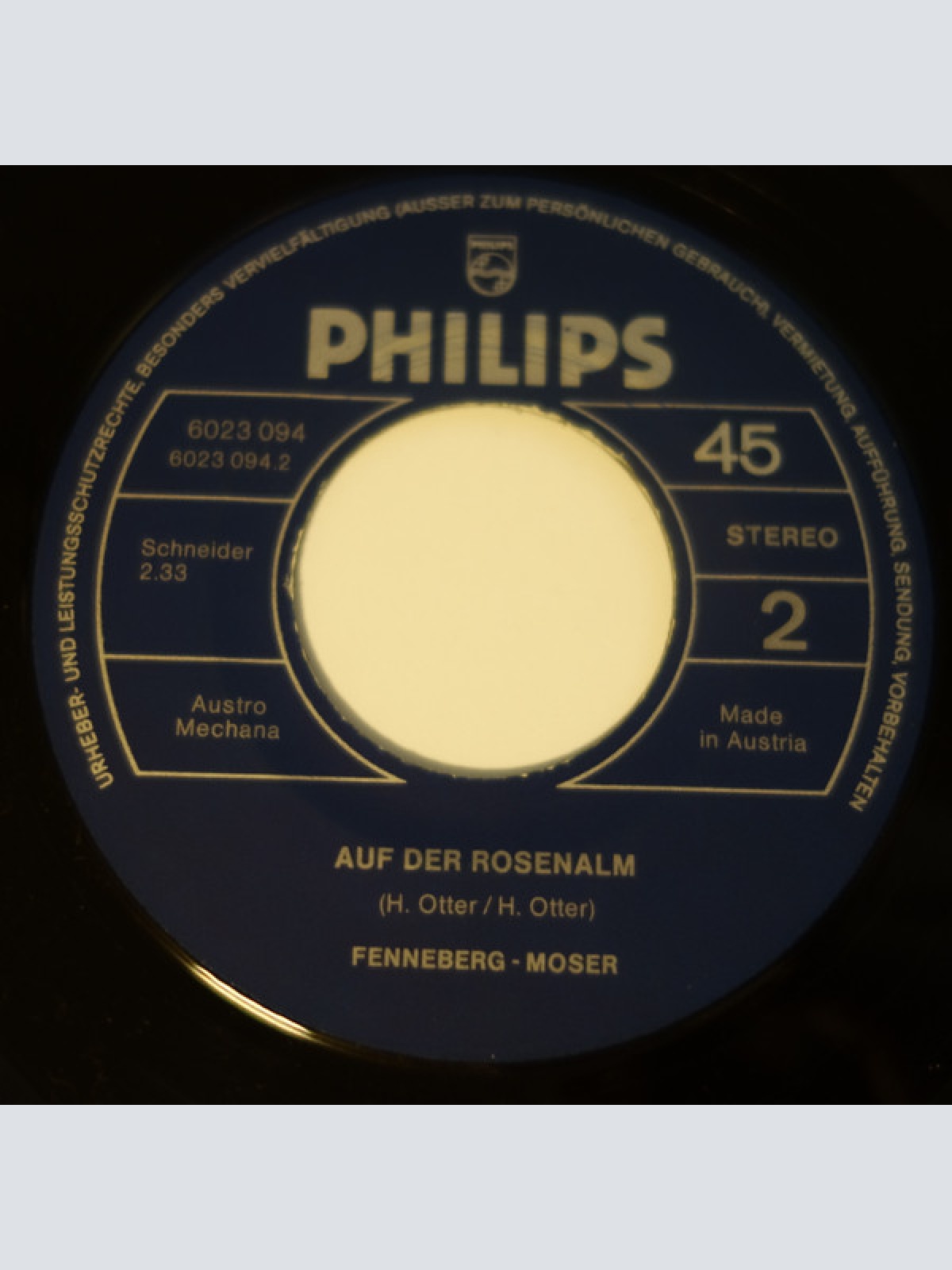 Vinyl / Fenneberg-Moser* - A Hupferl Im Schnee