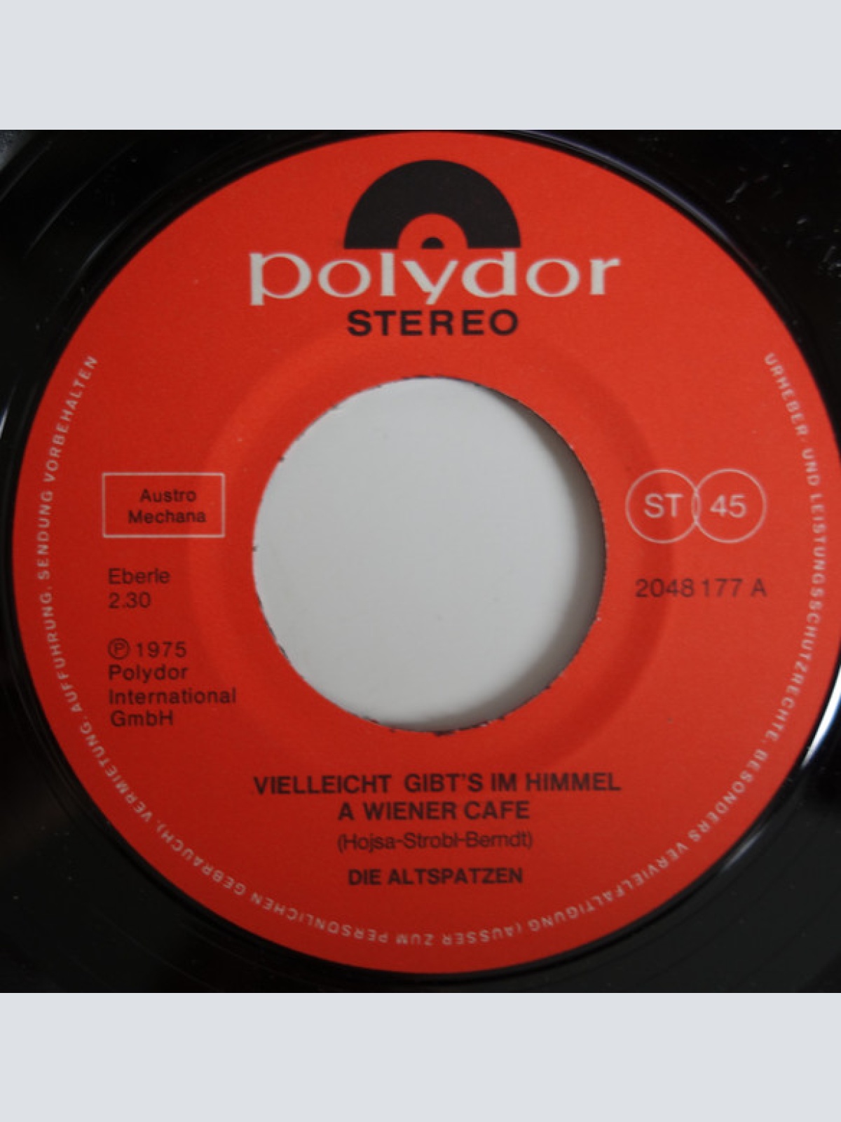 Vinyl / Die Altspatzen - Vielleicht Gibt's Im Himmel A Wiener Cafe