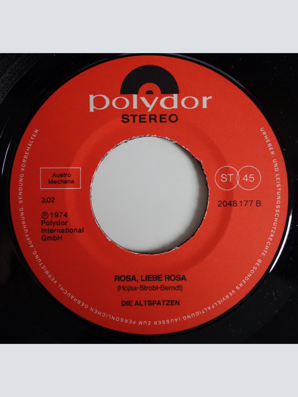 Vinyl / Die Altspatzen - Vielleicht Gibt's Im Himmel A Wiener Cafe