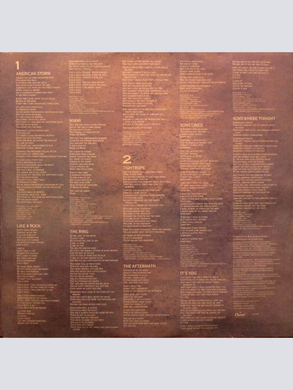 Vinyl / Bob Seger & The Silver Bullet Band* - Like A Rock