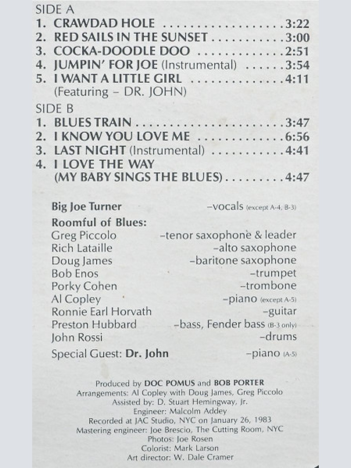 Vinyl / Big Joe Turner & Roomful Of Blues - Blues Train