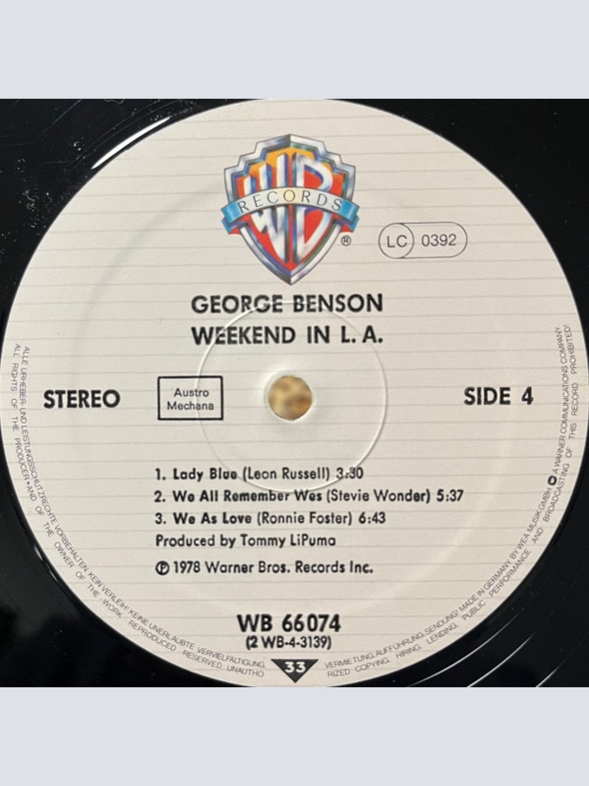 Vinyl / George Benson - Weekend In L.A.
