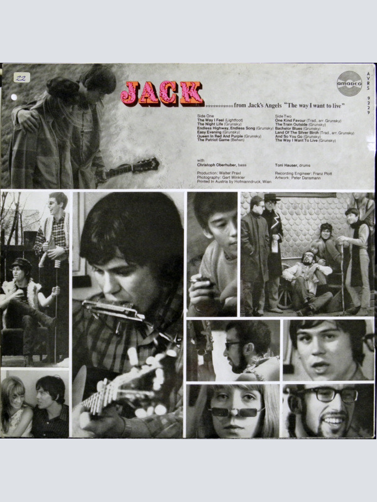 Vinyl / Jack ... from Jack's Angels* - "The Way I Want To Live"