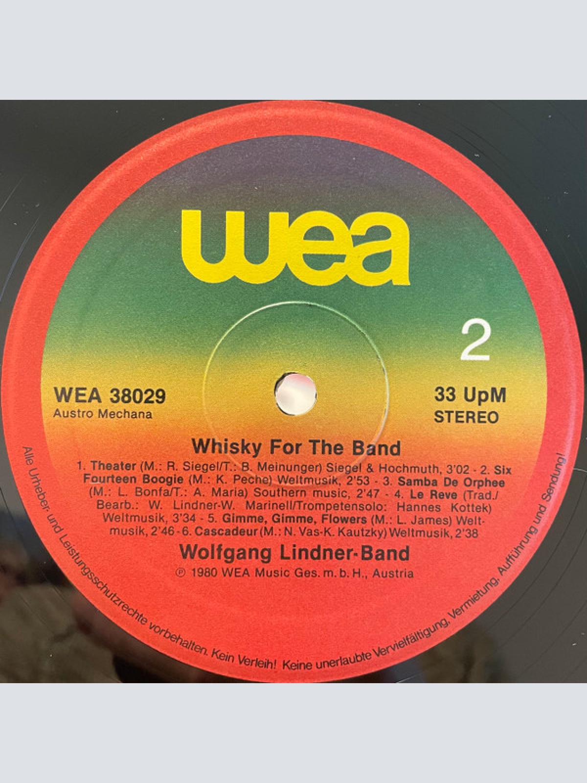 Vinyl / Wolfgang Lindner Band - Whisky For The Band