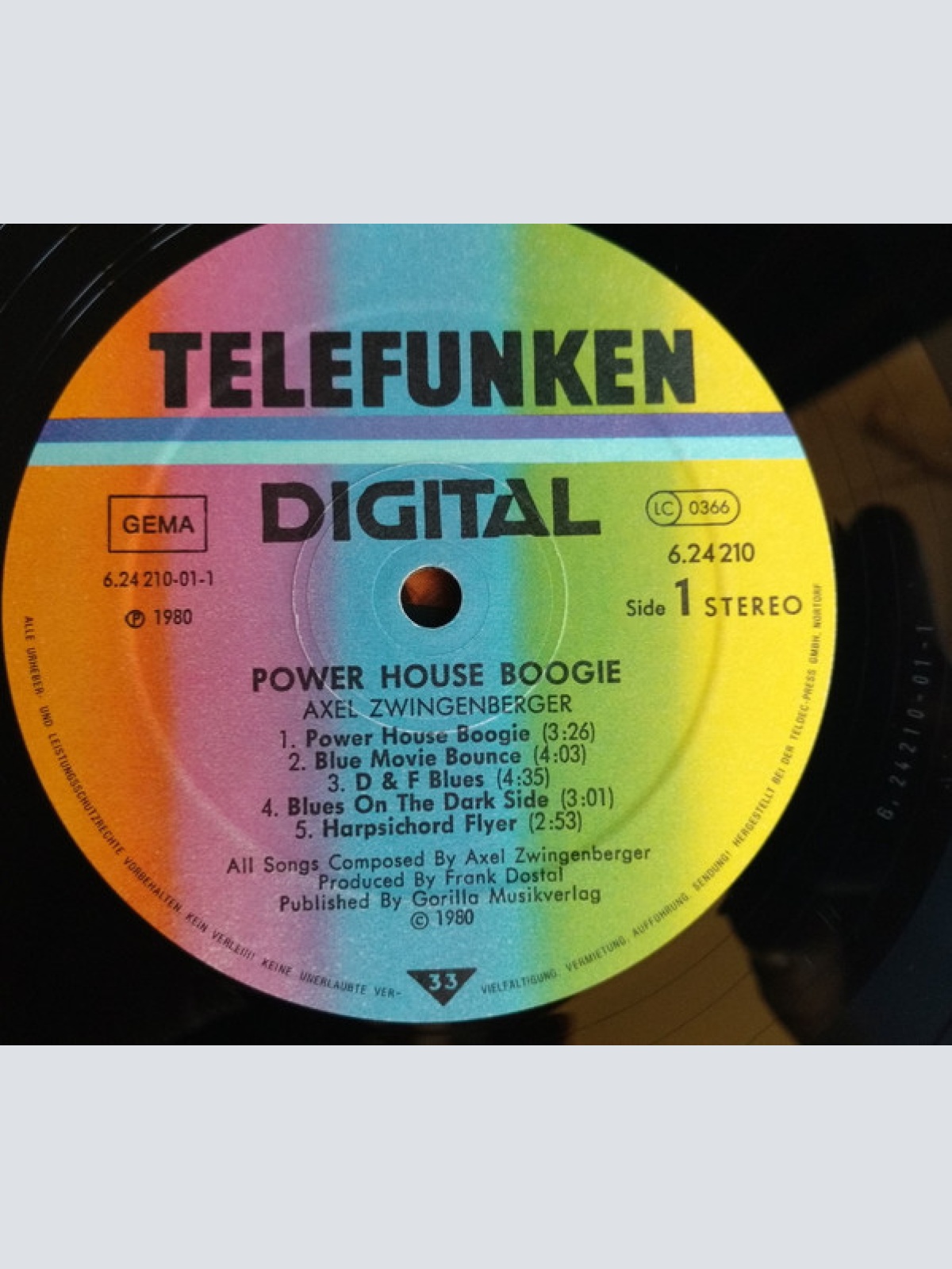 Vinyl / Axel Zwingenberger Feat. Roy Dyke - Power House Boogie