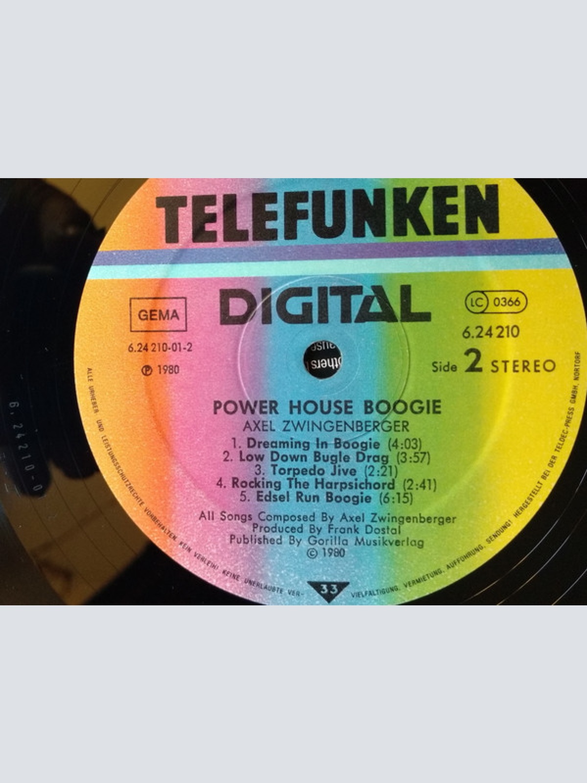 Vinyl / Axel Zwingenberger Feat. Roy Dyke - Power House Boogie