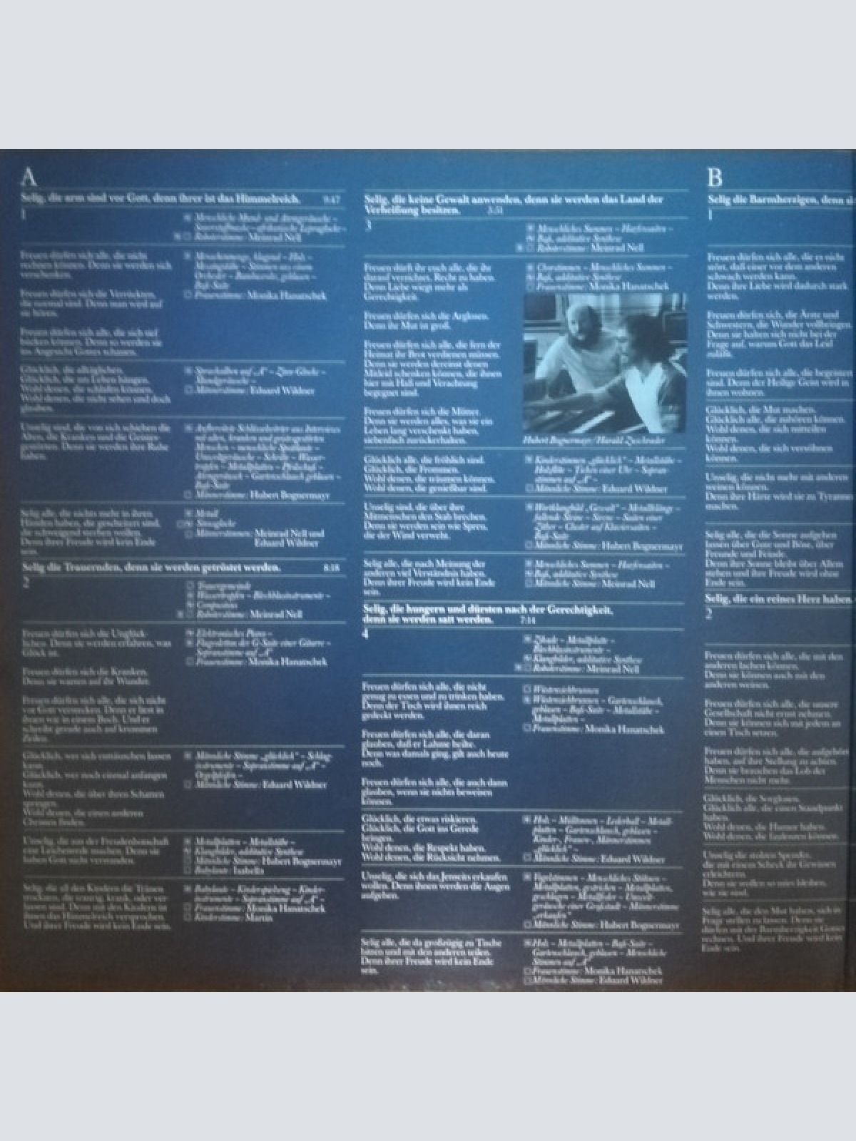 Vinyl / Hubert Bognermayr, Harald Zuschrader - Bergpredigt