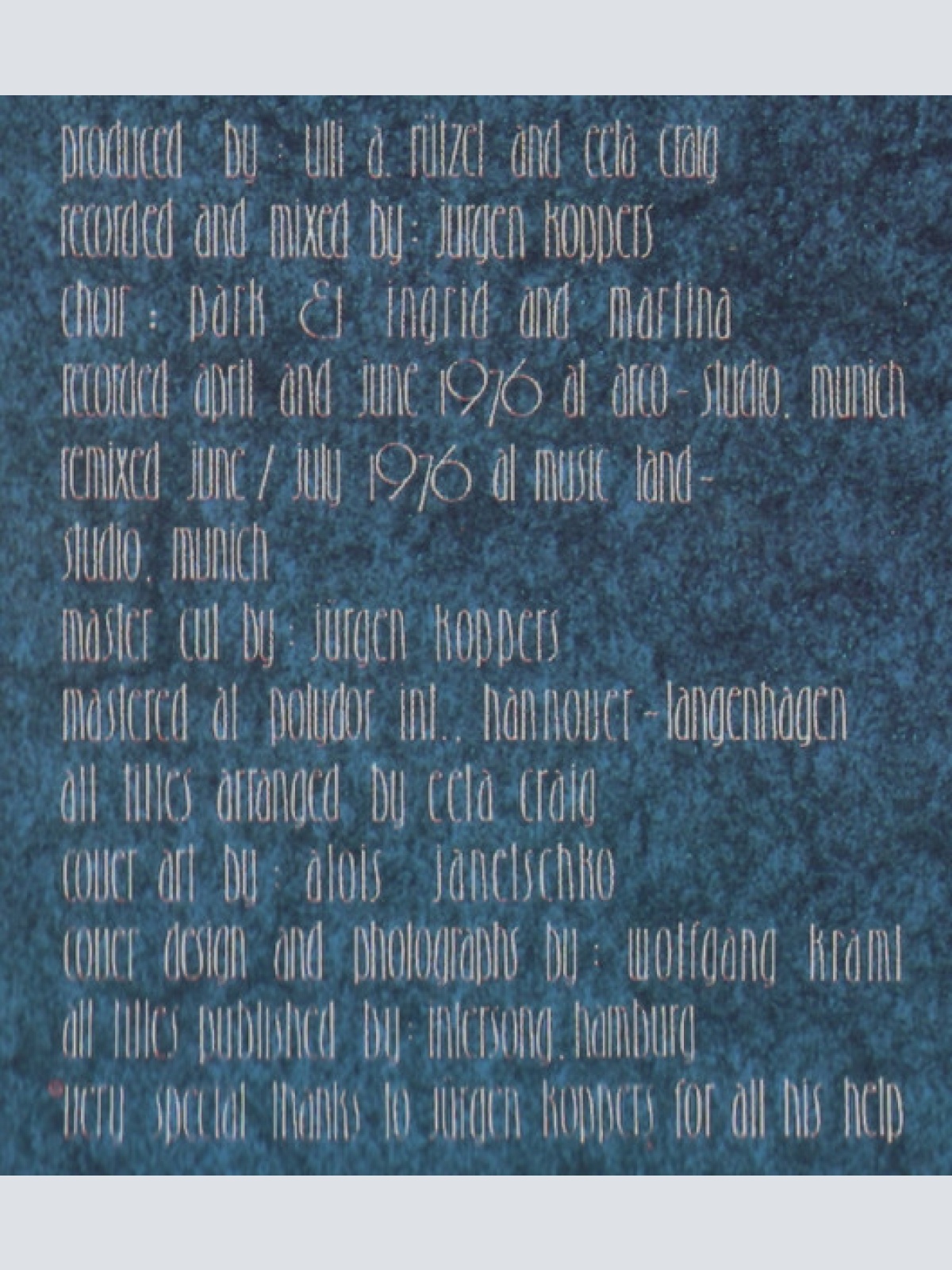 Vinyl / Eela Craig - One Niter