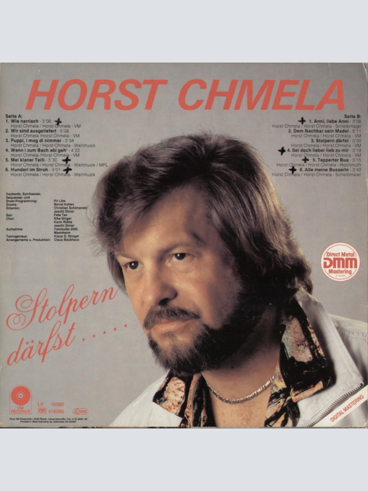 Vinyl / Horst Chmela - Stolpern Därfst.....