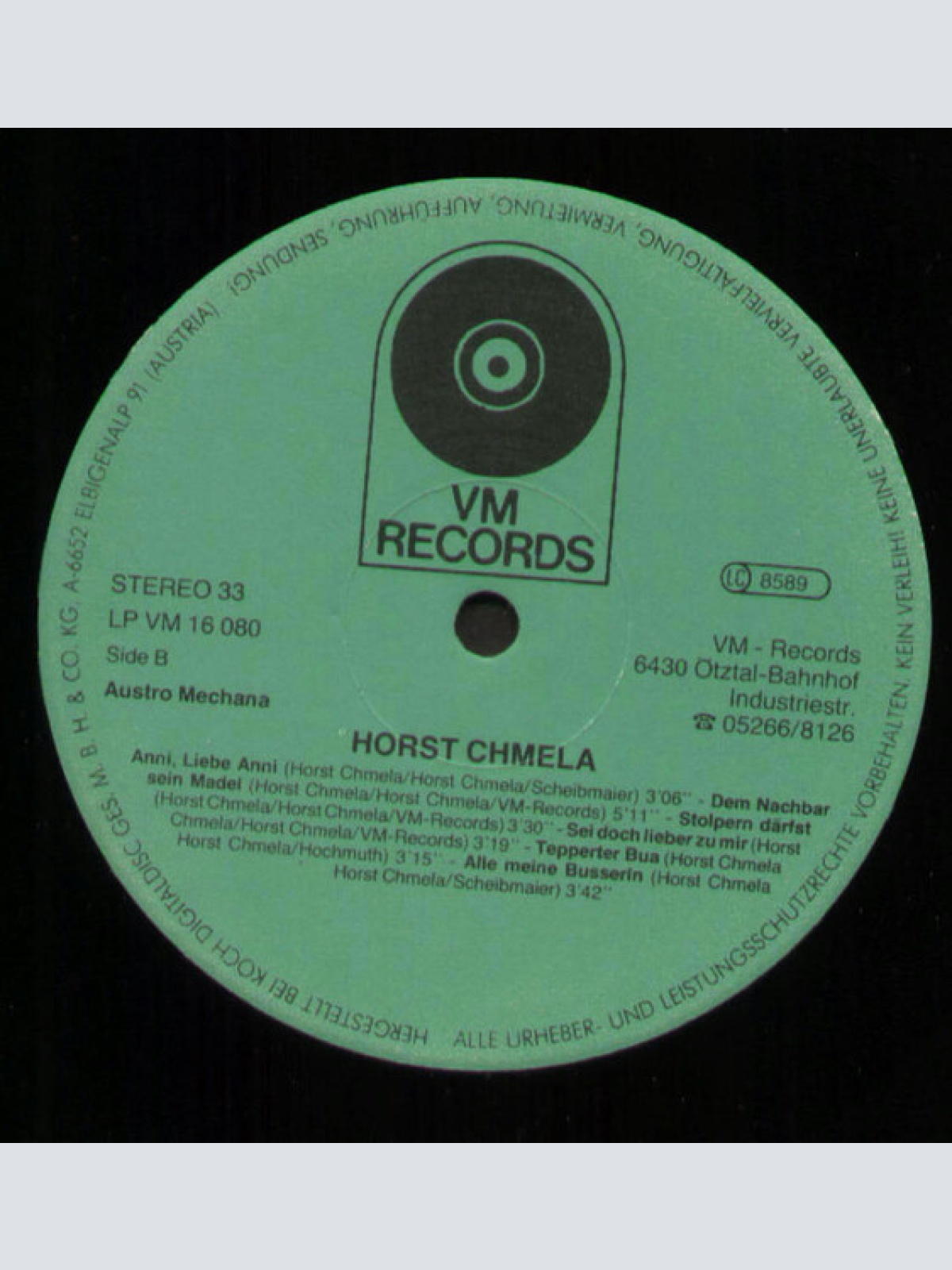 Vinyl / Horst Chmela - Stolpern Därfst.....