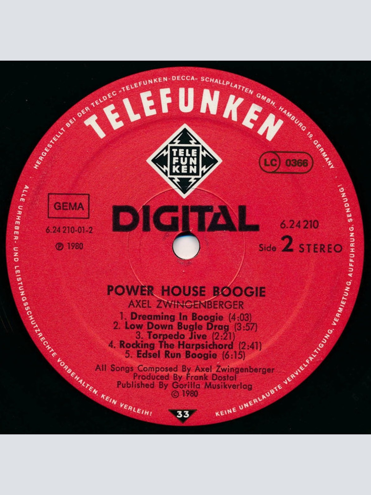 Vinyl / Axel Zwingenberger Feat. Roy Dyke - Power House Boogie