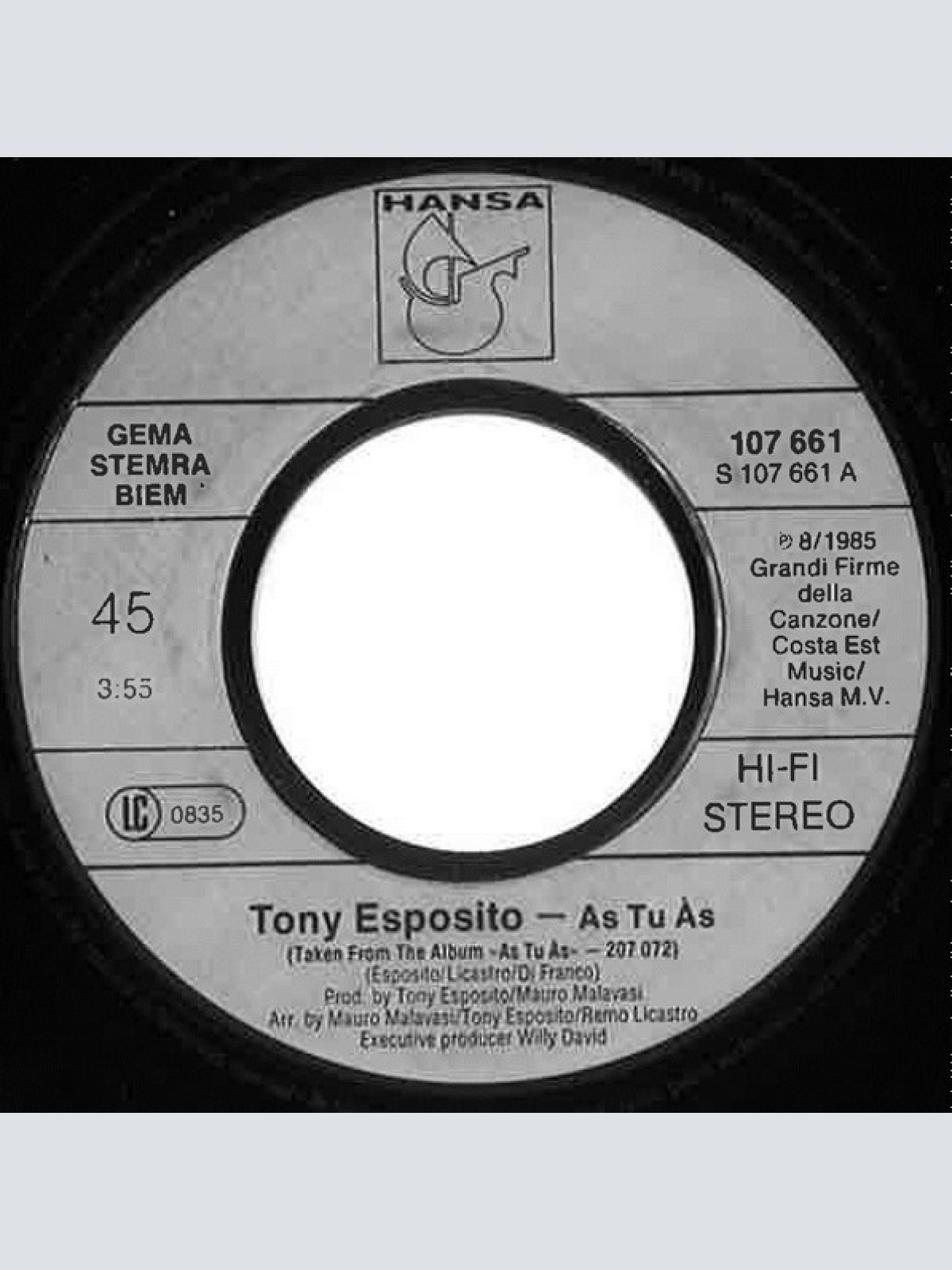 Vinyl / Tony Esposito - Papa Chico