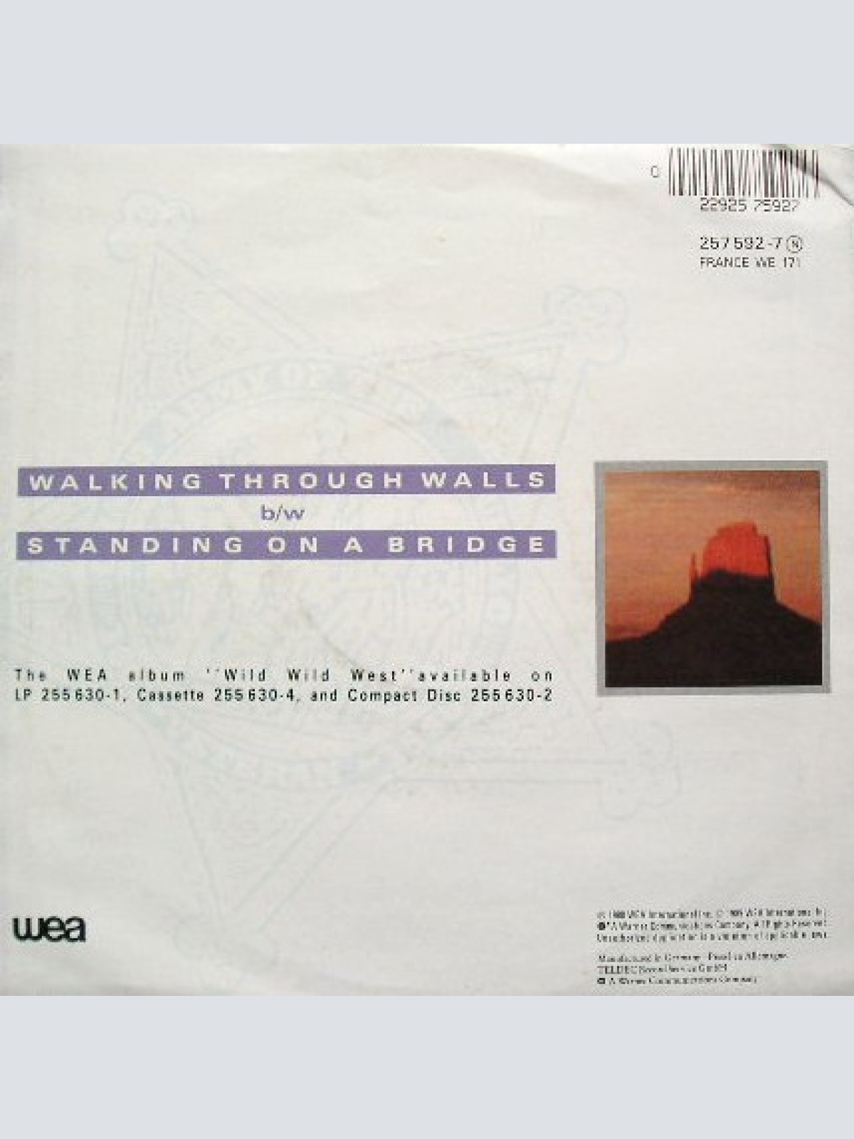 Vinyl / The Escape Club - Walking Through Walls