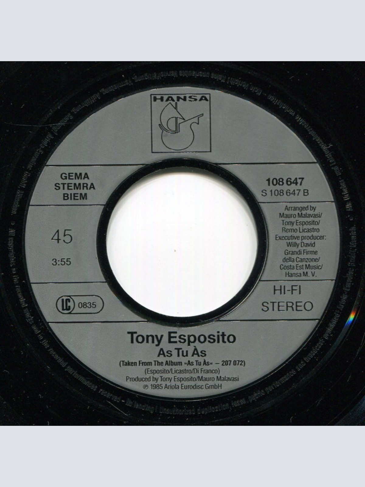 Vinyl / Tony Esposito - Papa Chico