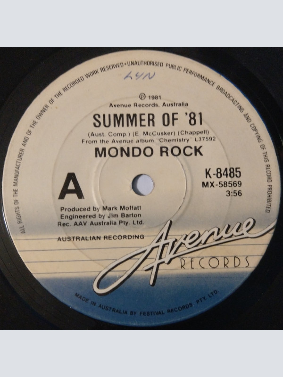 Vinyl / Mondo Rock - Summer Of '81