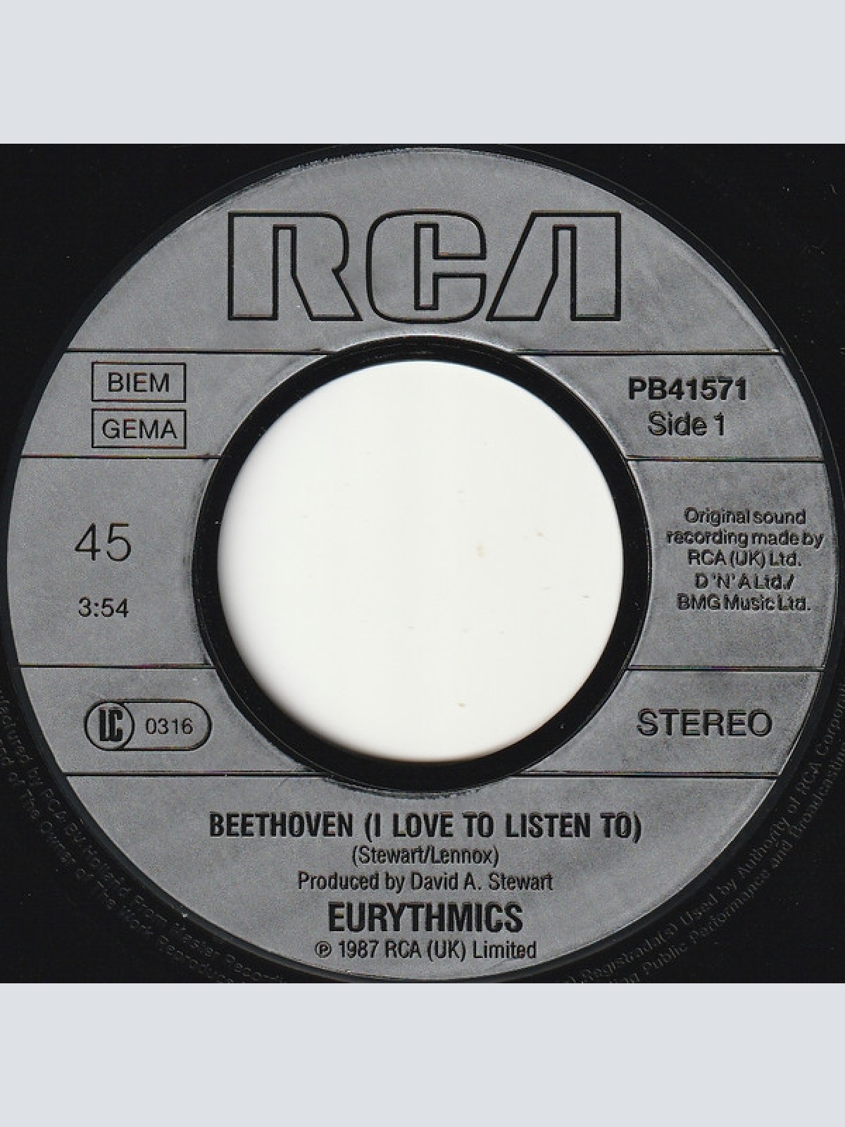 Vinyl / Eurythmics - Beethoven