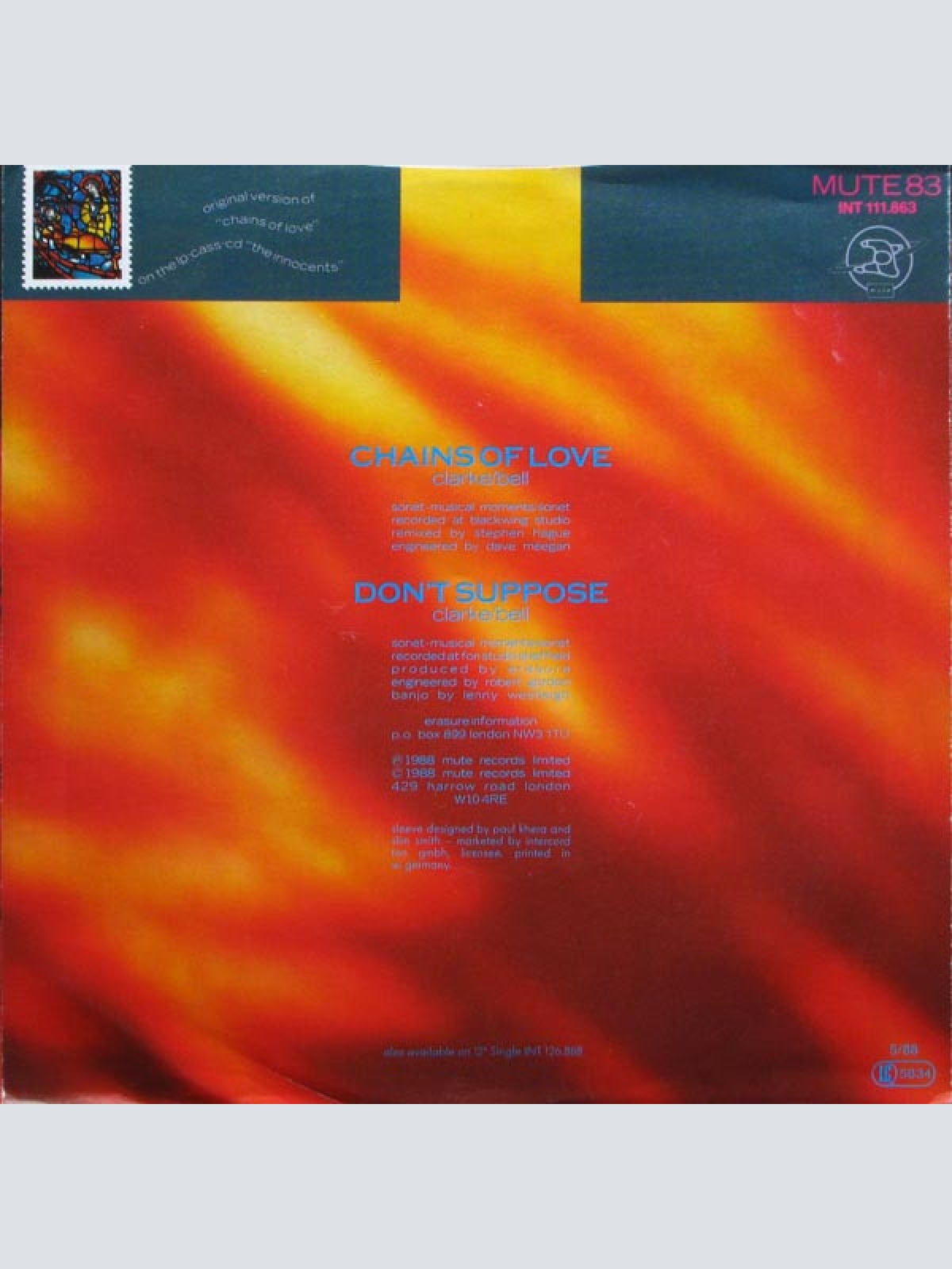 Vinyl / Erasure - Chains Of Love