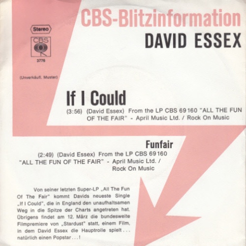 Vinyl / David Essex - If I Could