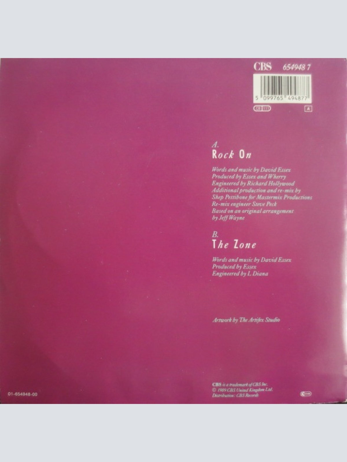 Vinyl / David Essex - Rock On (A Shep Pettibone Remix)