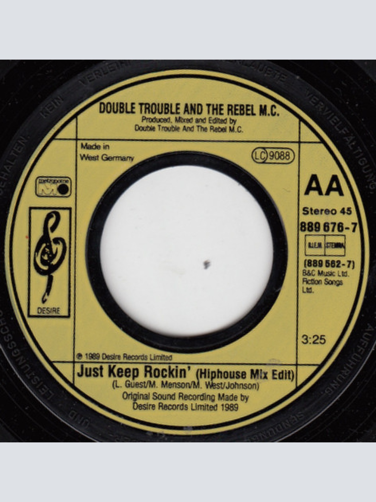 Vinyl / Double Trouble And The Rebel M.C.* - Just Keep Rockin'