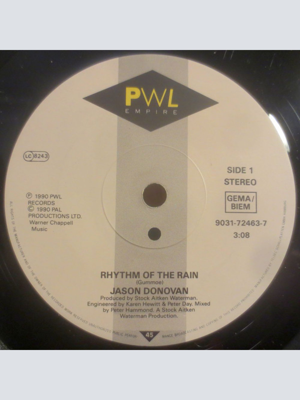 Vinyl / Jason Donovan - Rhythm Of The Rain