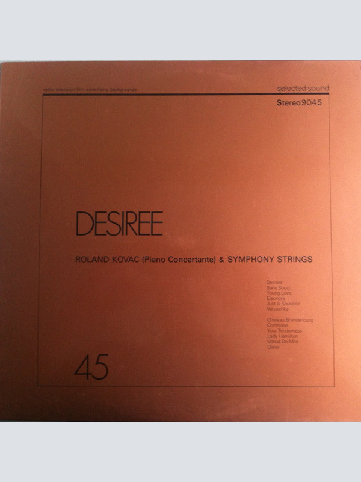Vinyl / Roland Kovac & Symphony Strings - Desiree