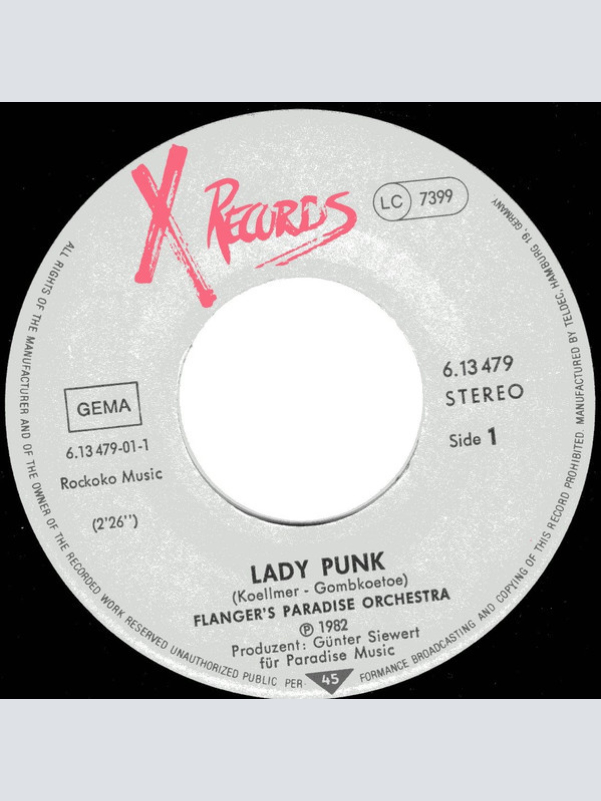 Vinyl / Flanger's Paradise Orchestra - Lady Punk