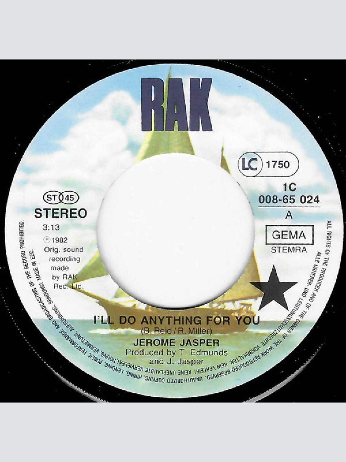 Vinyl / Jerome Jasper - I'll Do Anything For You