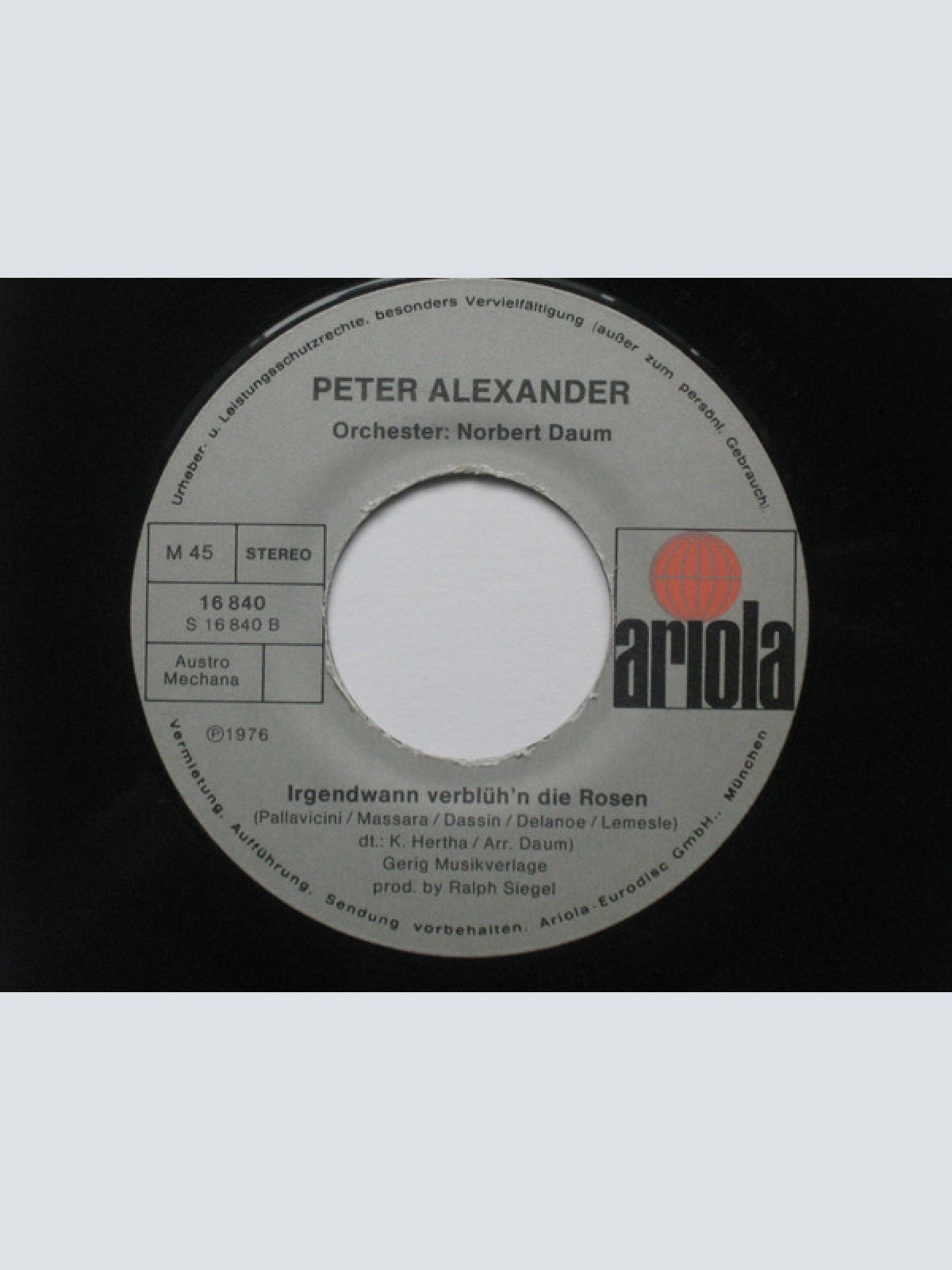 Vinyl / Peter Alexander - Das Kleine Beisl