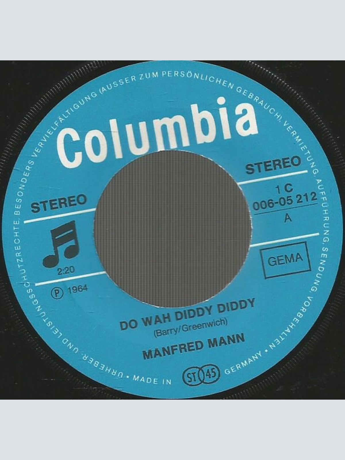 Vinyl / Manfred Mann - Do Wah Diddy Diddy / Pretty Flamingo