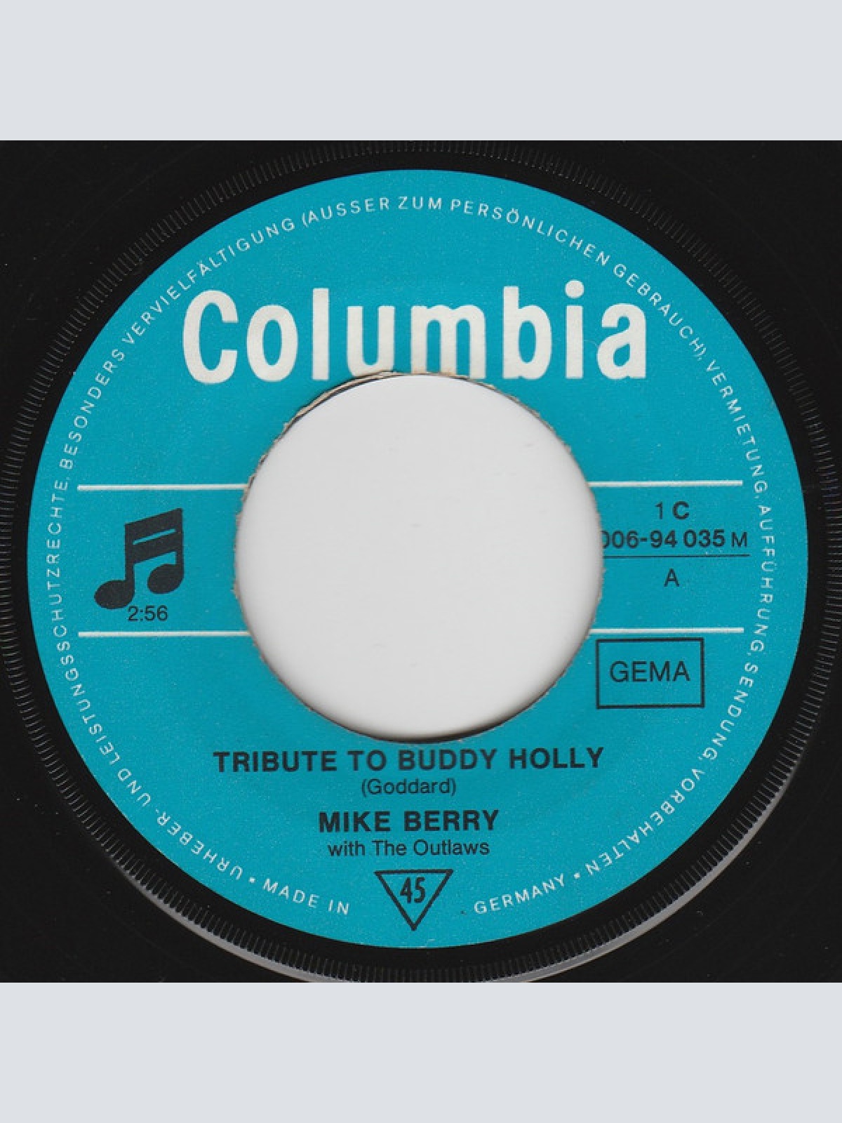 Vinyl / Mike Berry With The Outlaws (3) - Tribute To Buddy Holly / What's The Matter