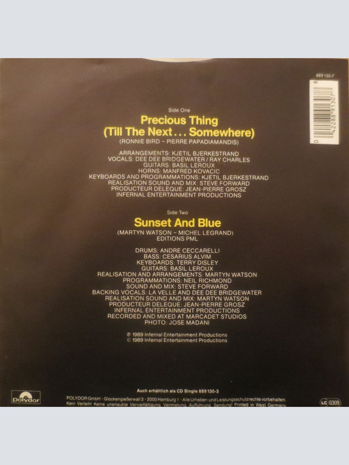 Vinyl / Ray Charles & Dee Dee Bridgewater - Precious Thing