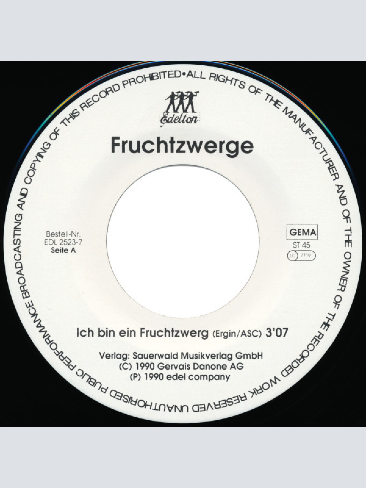 Vinyl / Fruchtzwerge - Ich Bin Ein Fruchtzwerg