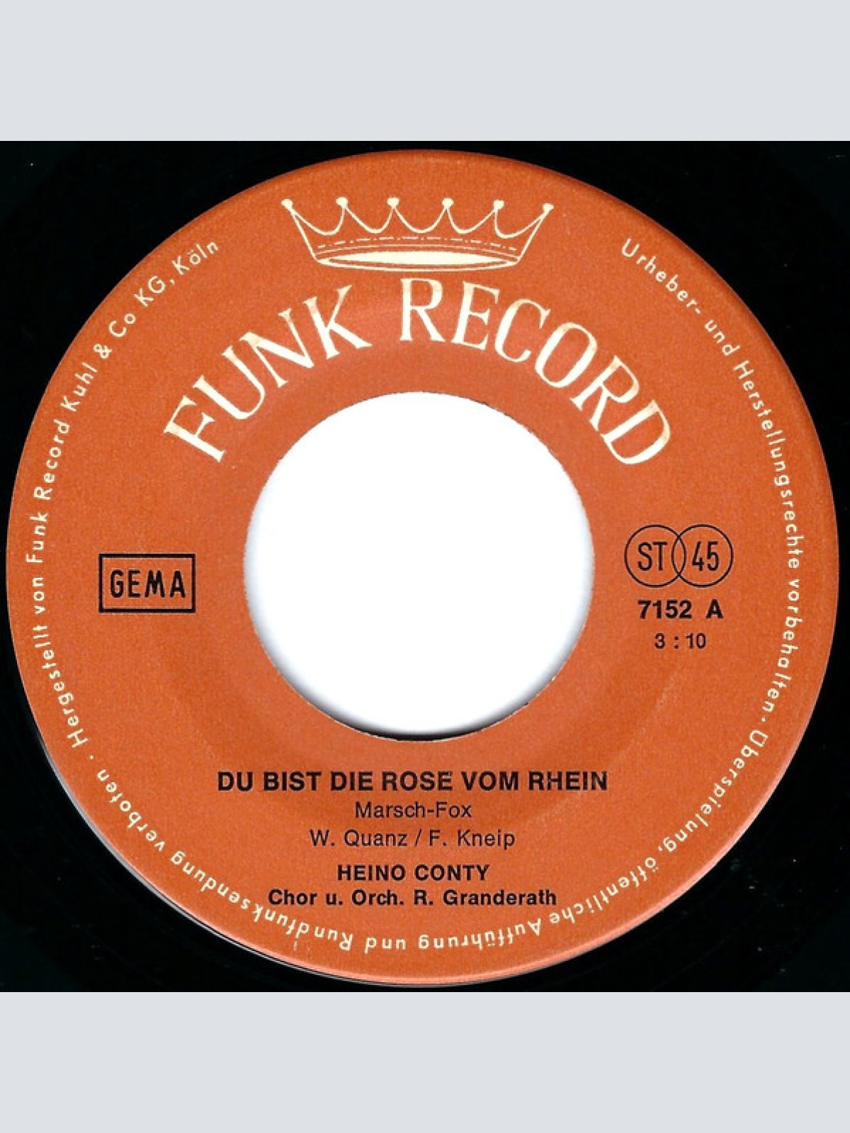 Vinyl / Heino Conty - Du Bist Die Rose Vom Rhein