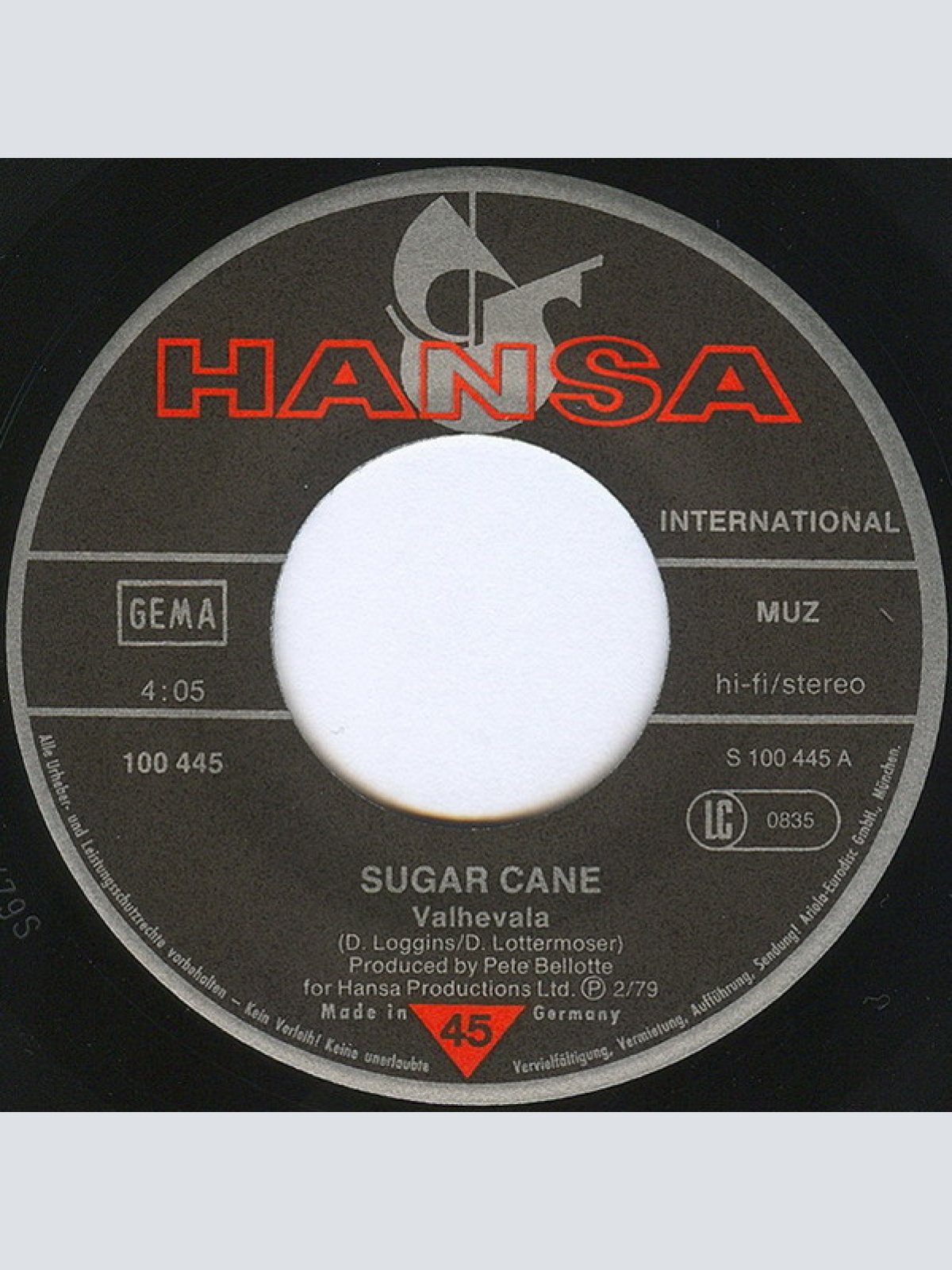 Vinyl / Sugar Cane - Valhevala / Too Bad It Ain't Good