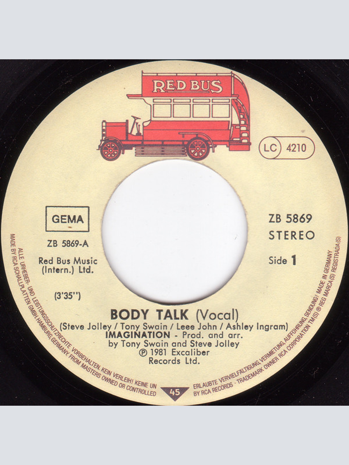 Vinyl / Imagination - Body Talk