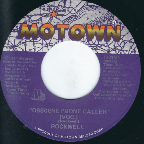 Vinyl / Rockwell - Obscene Phone Caller
