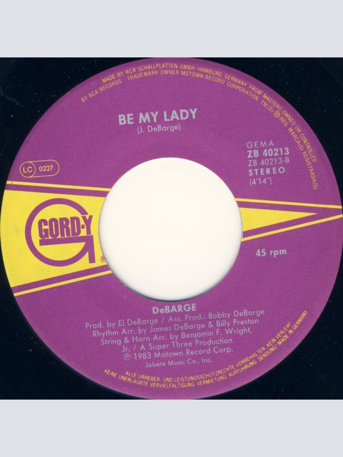 Vinyl / DeBarge - Who's Holding Donna Now