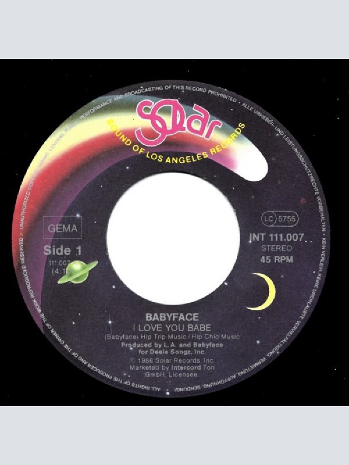 Vinyl / BabyFace - I Love You Babe