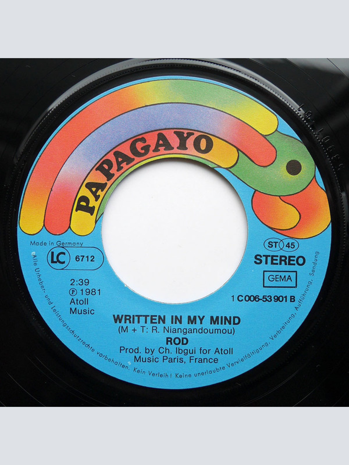 Vinyl / Rod - Shake It Up (Do The Boogaloo)