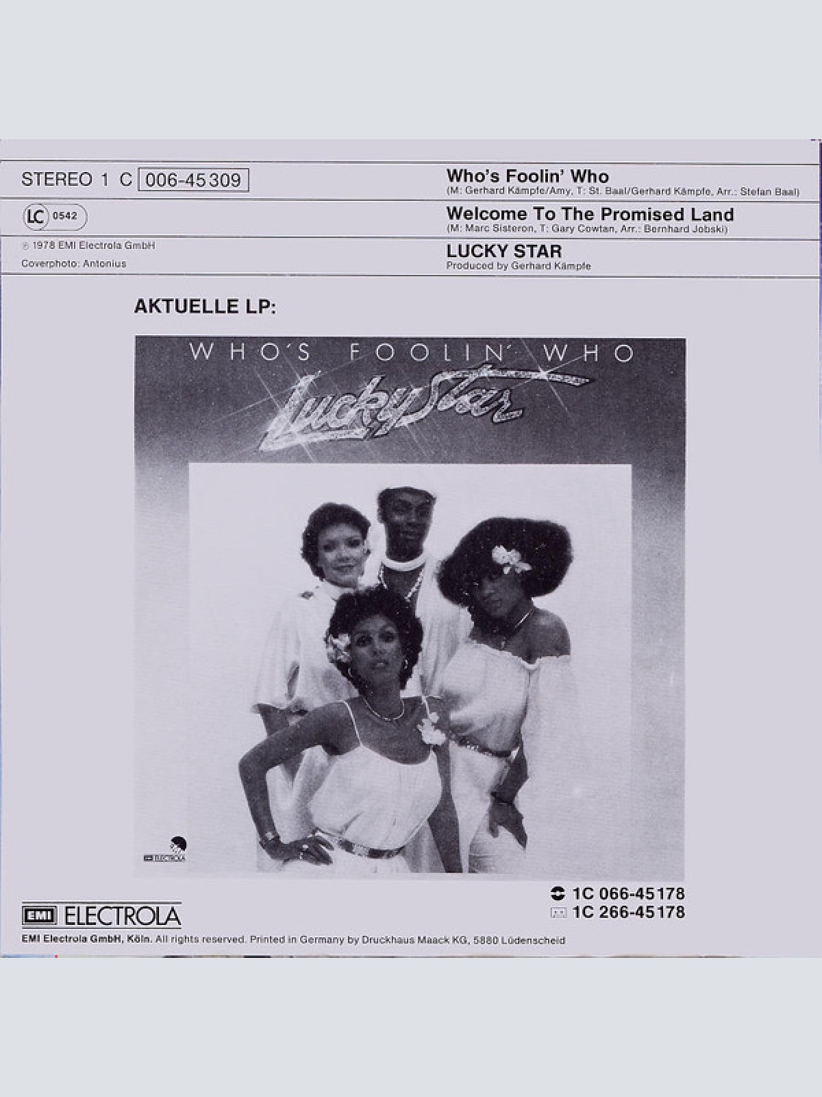 Vinyl / Lucky Star (2) - Who's Foolin' Who