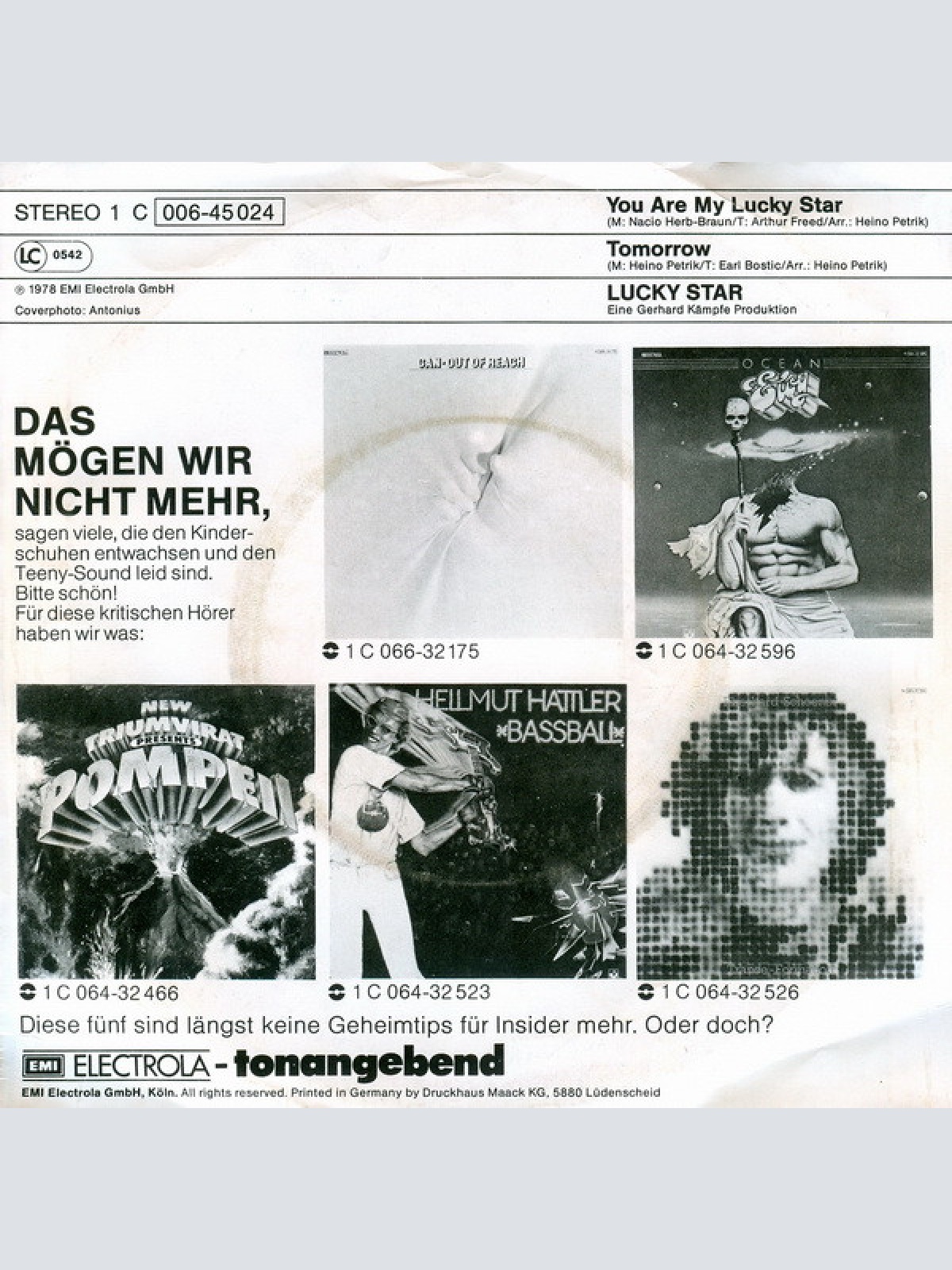 Vinyl / Lucky Star (2) - You Are My Lucky Star