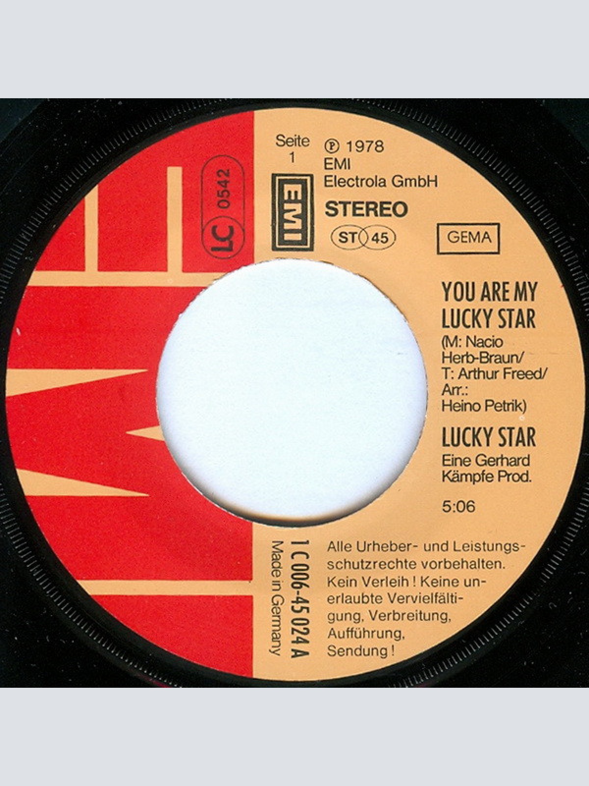 Vinyl / Lucky Star (2) - You Are My Lucky Star