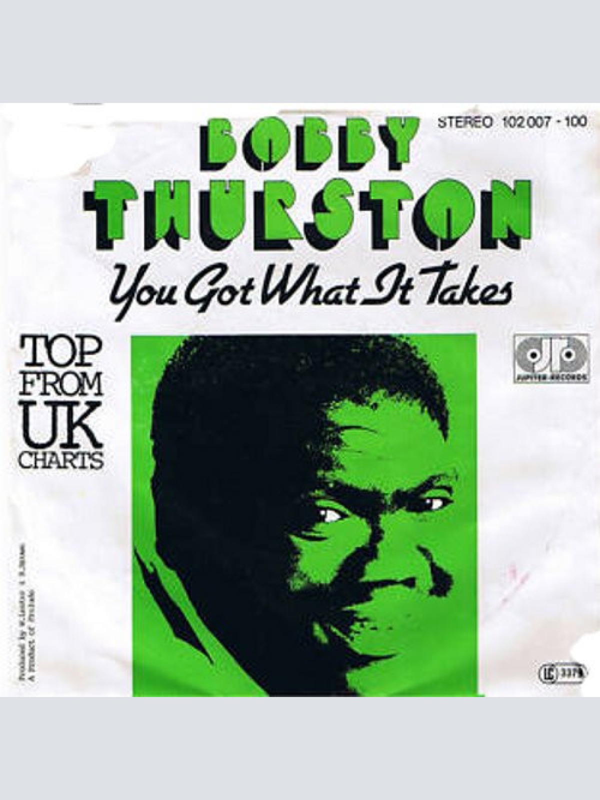 Vinyl / Bobby Thurston - You Got What It Takes / I Want Your Body