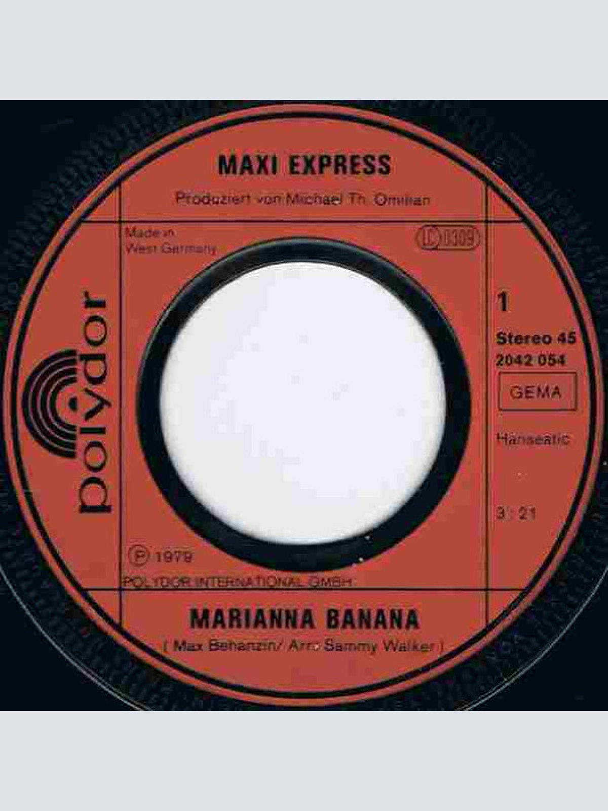 Vinyl / Maxi Express - Marianna Banana