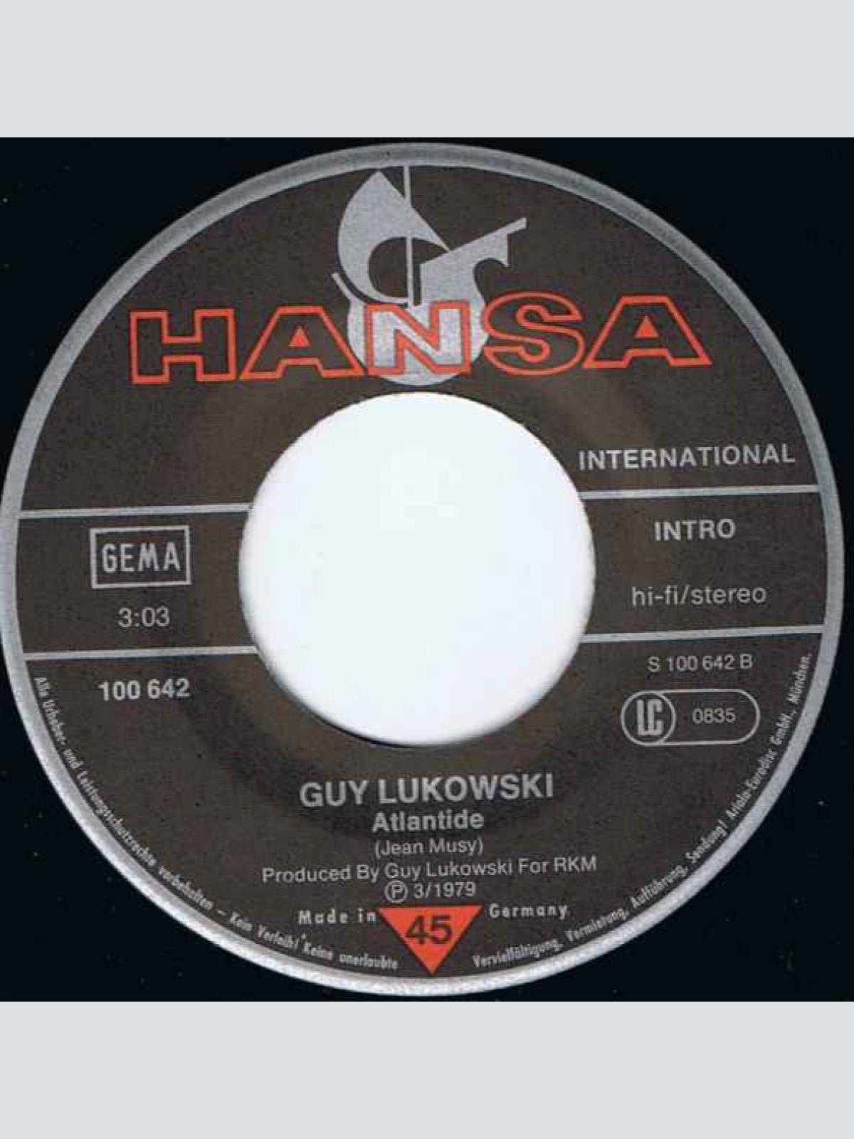 Vinyl / Guy Lukowski - Seabird