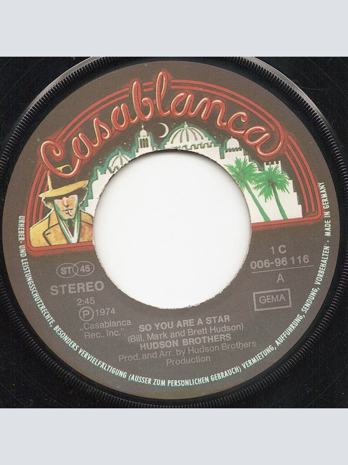 Vinyl / Hudson Brothers - So You Are A Star