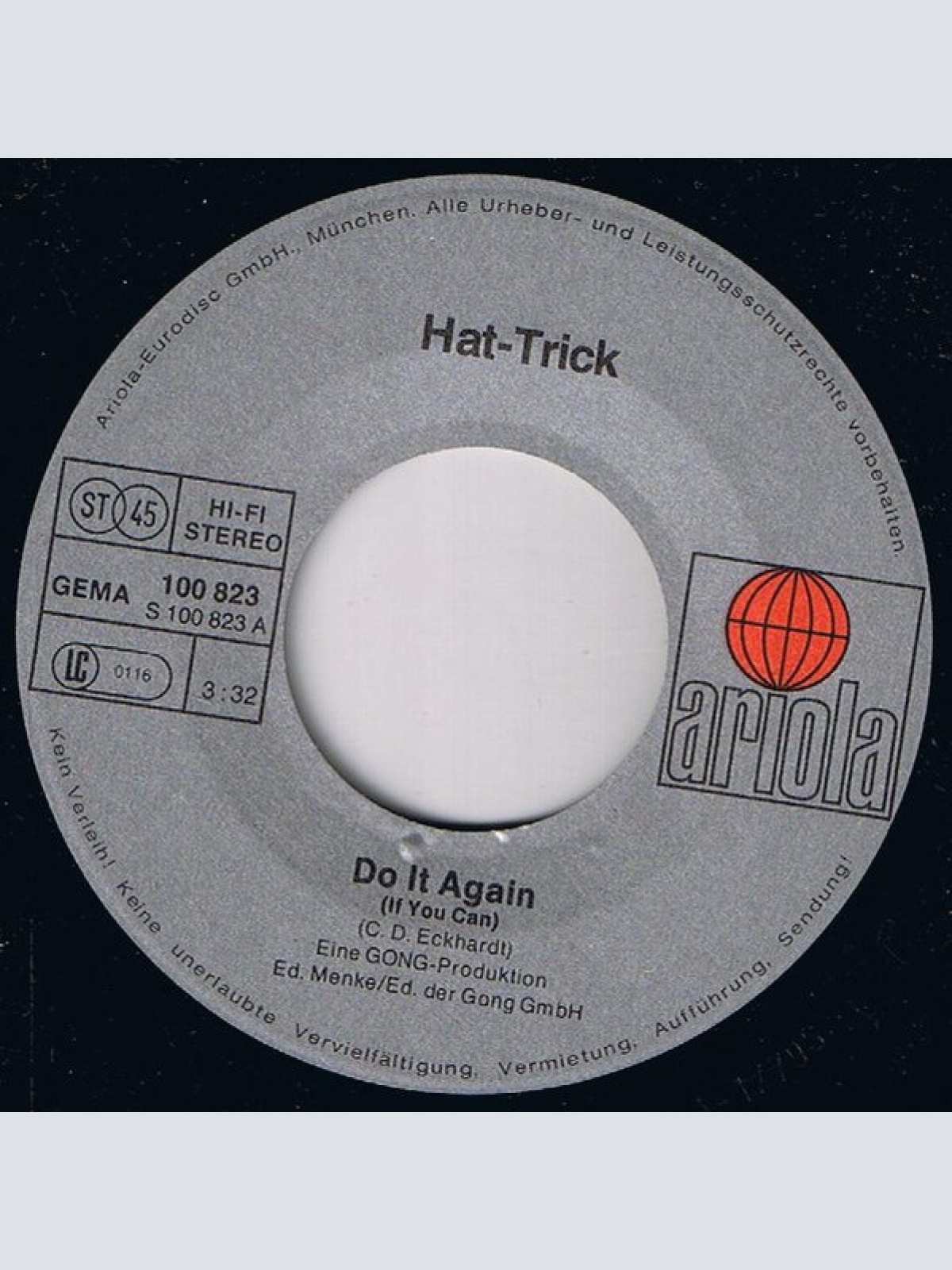 Vinyl / Hat-Trick - Do It Again (If You Can)