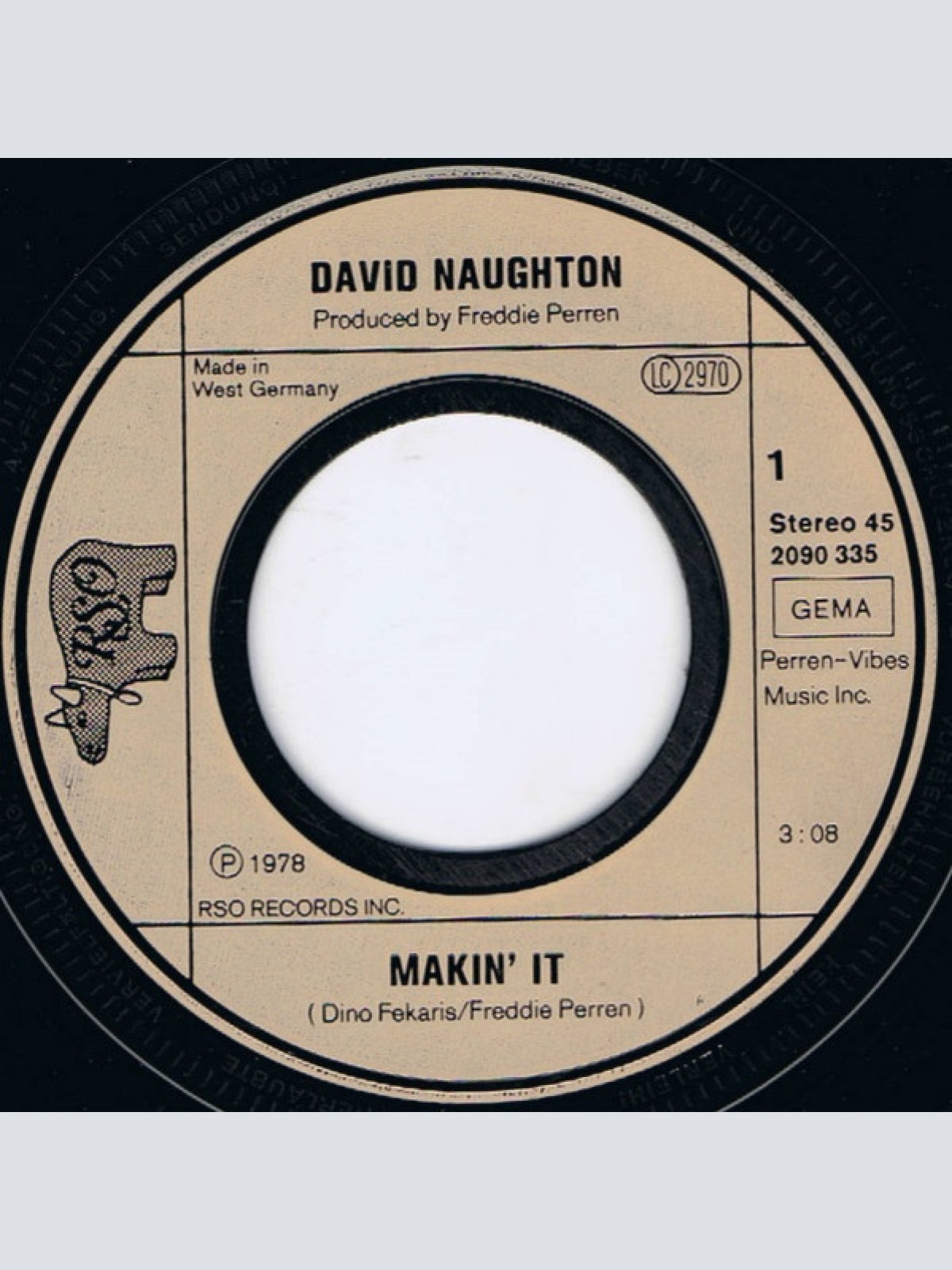Vinyl / David Naughton - Makin' It