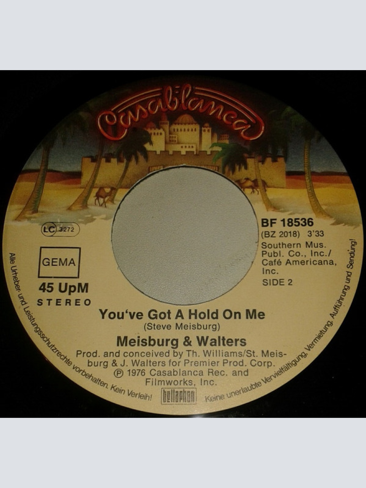 Vinyl / Meisburg & Walters - Hey, That's No Way To Say Goodbye